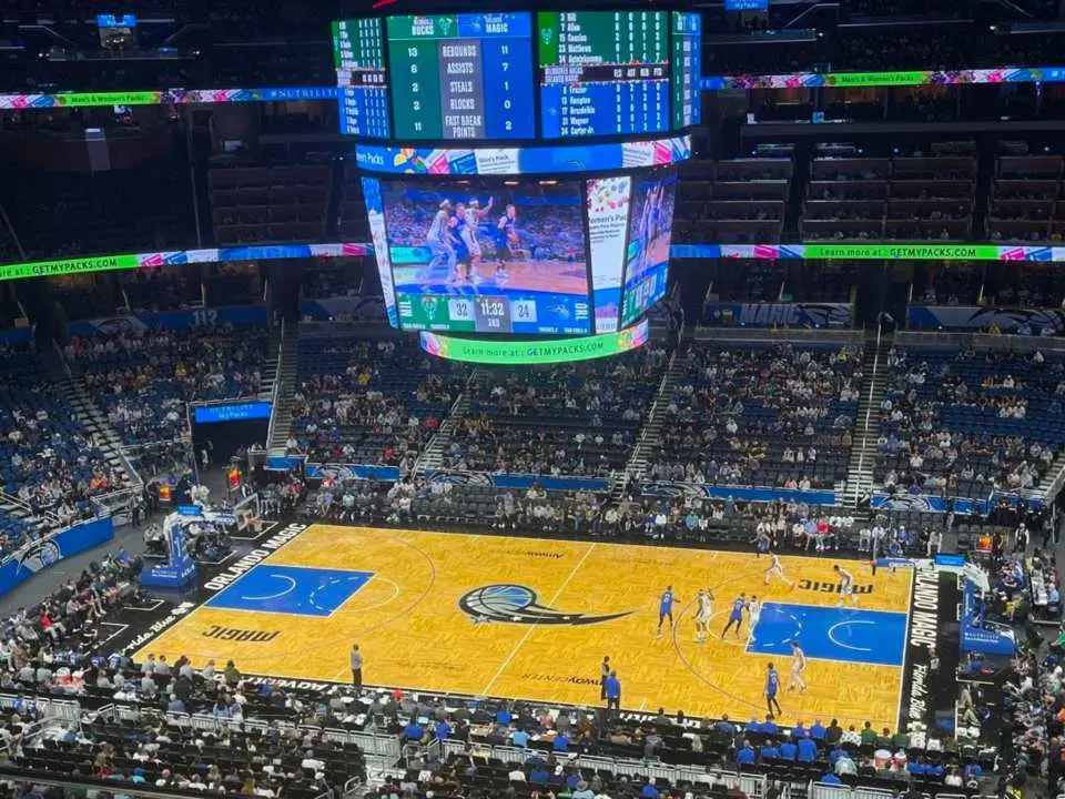 NBA篮球比赛现场氛围